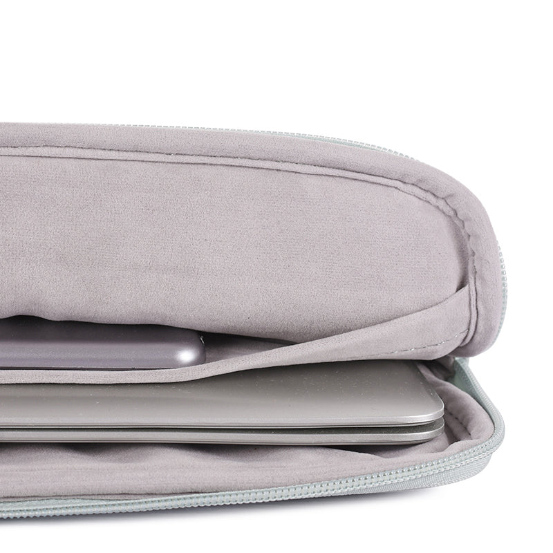 for 13-inch Notebook Solid Color Laptop Zippered Protective Bag PU Case with Inner Compartment - Grey for 13-inch Notebook Solid Color Laptop Zippered Protective Bag PU Case with Inner Compartment - Grey